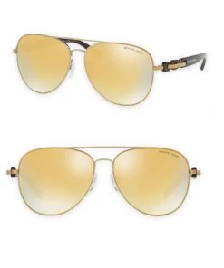 Michael Kors Pandora 58MM Mirrored Aviator Sunglasses