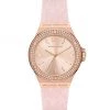 Michael Kors Mini Lennox Rose-Goldtone Stainless Steel, Crystal, & Silicone Strap Watch