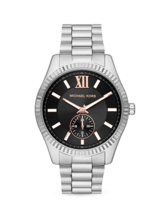 Michael Kors Lexington Multifunction Stainless Steel Watch 1 Michael Kors Lexington Multifunction Stainless Steel Watch