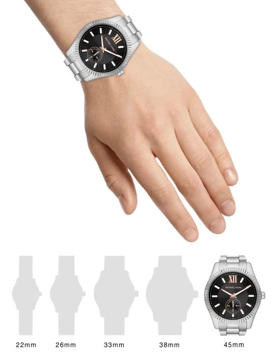 Michael Kors Lexington Multifunction Stainless Steel Watch 2 Michael Kors Lexington Multifunction Stainless Steel Watch - Image 2