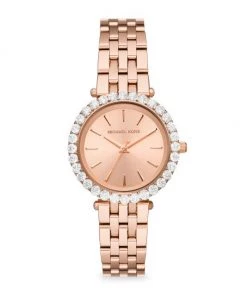 Michael Kors Darci Three-Hand Rose Goldtone Stainless Steel Watch