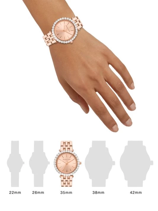 Michael Kors Darci Three-Hand Rose Goldtone Stainless Steel Watch 2 Michael Kors Darci Three-Hand Rose Goldtone Stainless Steel Watch - Image 2