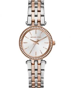 Michael Kors Darci Petite Pavé Two-Tone Stainless Steel Bracelet Watch