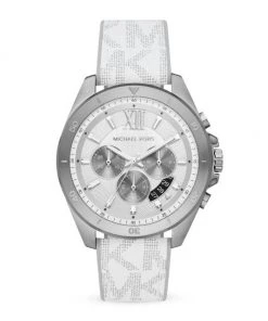 Michael Kors Brecken Chronograph Logo-Strap Stainless Steel Watch