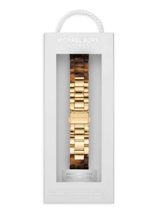 Michael Kors Apple Watch® Goldtone Stainless Steel & Tortoise Bracelet 6 Michael Kors Apple Watch® Goldtone Stainless Steel & Tortoise Bracelet - Image 6