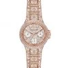 Michael Kors Camille Multifunction Rose Goldtone Stainless Steel Pav&eacute; Watch