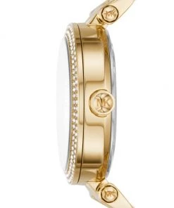 Michael Kors Parker Goldtone Stainless Steel & Crystal Logo Bracelet Watch -Michael Kors Sales Shop unnamed file 1074