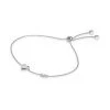 Michael Kors Premium Sterling Silver Cubic Zirconia Pavé Heart Slider Bracelet