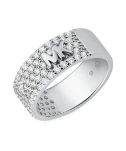 Michael Kors Premium Sterling Silver & Cubic Zirconia MK Ring -Michael Kors Sales Shop unnamed file 1088