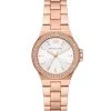 Michael Kors Mini Lennox Rose-Goldtone Stainless Steel & Crystal Bracelet Watch