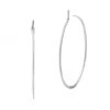 Michael Kors Whisper Sterling Silver Medium Hoop Earrings