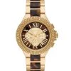 Michael Kors Camille Goldtone Stainless Steel, Crystal, & Tortoiseshell Acetate Chronograph Watch