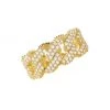 Michael Kors 14K-Gold-Plated & Cubic Zirconia Curb-Chain Ring