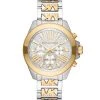 Michael Kors Wren Two-Tone Stainless Steel & Crystal Bracelet Watch