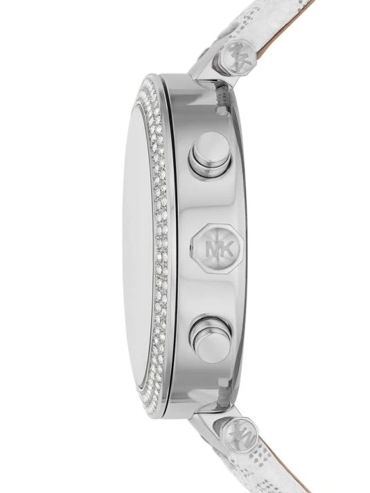 Michael Kors Parker Chronograph Logo-Strap Watch 3 Michael Kors Parker Chronograph Logo-Strap Watch - Image 3