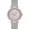 Michael Kors Darci Three-Hand Silver Crystal Watch