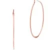 Michael Kors Whisper 14K-Rose-Gold-Plated Medium Hoop Earrings