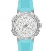 Michael Kors Sidney Stainless Steel, Crystal & Silicone Multifunction Watch
