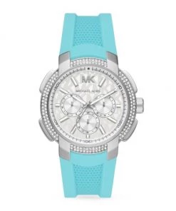 Michael Kors Sidney Stainless Steel, Crystal & Silicone Multifunction Watch