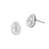 Michael Kors Sterling Silver & Cubic Zirconia Teardrop Halo Stud Earrings