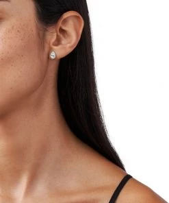 Michael Kors Sterling Silver & Cubic Zirconia Teardrop Halo Stud Earrings -Michael Kors Sales Shop unnamed file 1275