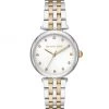 Michael Kors Diamond Darci Two-Tone Stainless Steel Bracelet Watch