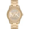 Michael Kors Ritz Pav&eacute; Dial & Stainless Steel Goldtone Stainless Steel Watch