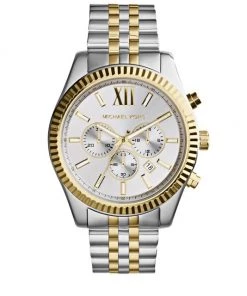 Michael Kors Mens Two-Tone Lexington Chronograph Watch For Men