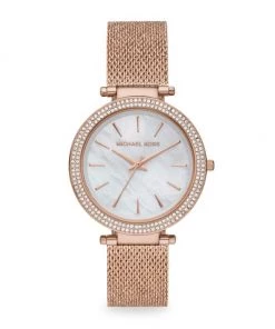 Michael Kors Darci Pavé Rose Goldtone Bracelet Watch