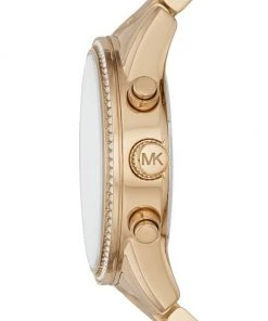 Michael Kors Ritz Studded Yellow Goldtone Stainless Steel Chronograph Bracelet Watch MK6356 -Michael Kors Sales Shop unnamed file 1329