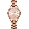 Michael Kors Mini Slim Runway Rose Goldtone Three-Hand Watch
