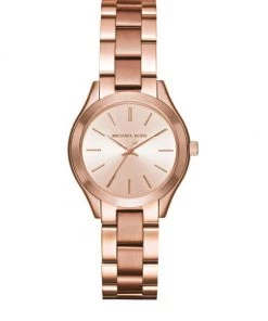 Michael Kors Mini Slim Runway Rose Goldtone Three-Hand Watch