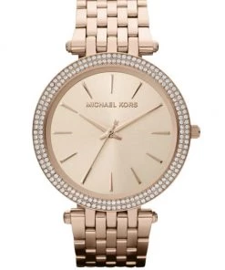 Michael Kors Darci Pavé Rose Goldtone Stainless Steel Bracelet Watch