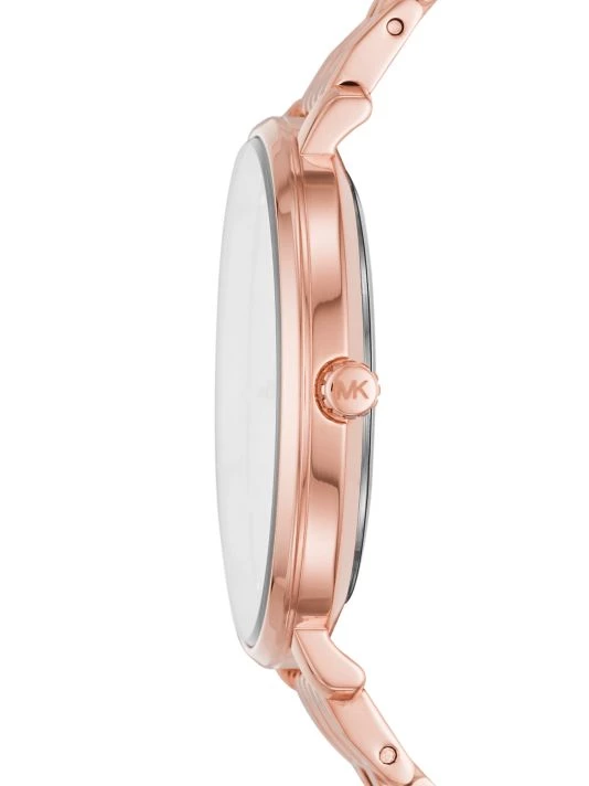 Michael Kors Pyper Three-Hand Rose Goldtone Stainless Steel Watch 3 Michael Kors Pyper Three-Hand Rose Goldtone Stainless Steel Watch - Image 3