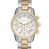 Michael Kors Ritz Two-Tone Stainless Steel Chronograph Bracelet Watch