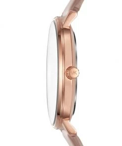 Michael Kors Pyper Three-Hand Mocha Leather Watch -Michael Kors Sales Shop unnamed file 1344