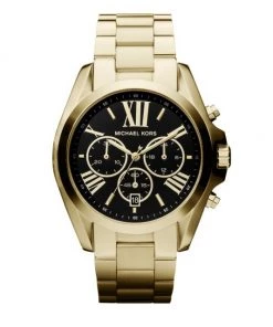 Michael Kors Chronograph Goldtone IP Stainless Steel Bracelet Watch For Men