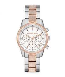 Michael Kors Ritz Chronograph Two-Tone Stainless Steel Bracelet Watch