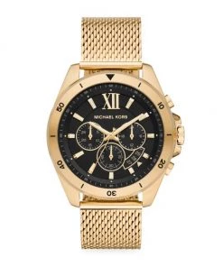 Michael Kors Brecken Chronograph Gold-Tone Stainless Steel Watch