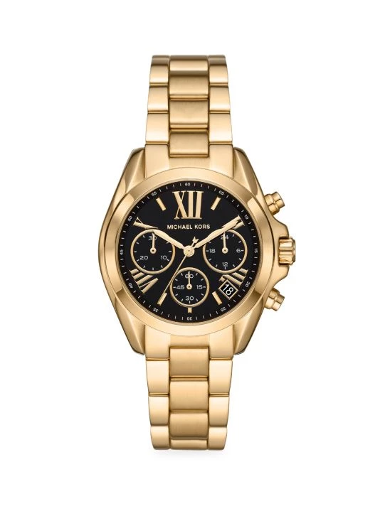 Michael Kors Bradshaw Goldtone Stainless Steel Bracelet Chronograph Watch 1 Michael Kors Bradshaw Goldtone Stainless Steel Bracelet Chronograph Watch