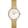 Michael Kors Pyper Goldtone Stainless Steel, Glitz & Mesh Strap Watch