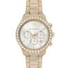 Michael Kors Layton Goldtone Stainless Steel & Glitz Bracelet Chronograph Watch