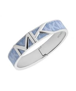 Michael Kors Premium Mott Silvertone MK Bangle