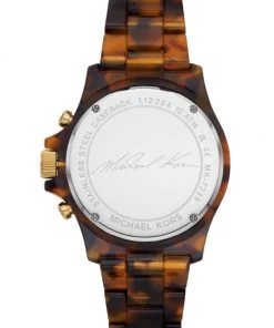 Michael Kors Everest Goldtone, Crystal & Tortoise Acetate Chronograph Watch -Michael Kors Sales Shop unnamed file 262