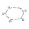 Michael Kors Sterling Silver & Cubic Zirconia Charm Bracelet