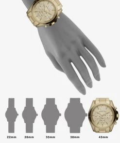 Michael Kors Bradshaw Goldtone Stainless Steel Chronograph Bracelet Watch For Men -Michael Kors Sales Shop unnamed file 29