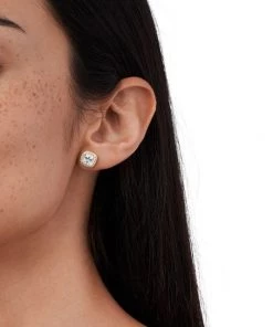 Michael Kors Premium 14K Goldplated Cushion-Cut Cubic Zirconia Stud Earrings -Michael Kors Sales Shop unnamed file 298