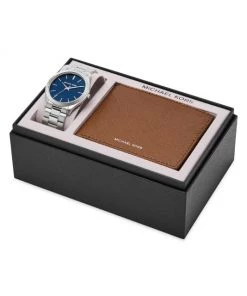 Michael Kors Slim Runway Stainless Steel Bracelet Watch & Saffiano Leather Wallet Gift Set -Michael Kors Sales Shop unnamed file 311