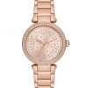 Michael Kors Parker Rose Goldtone Stainless Steel & Pav&eacute; Crystal Watch