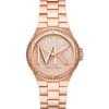 Michael Kors Lennox Three-Hand Rose Goldtone Stainless Steel Watch